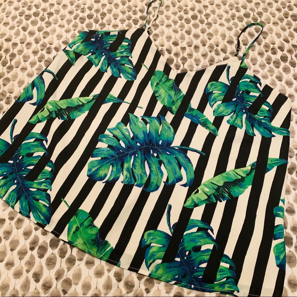 Tropical Print Tank